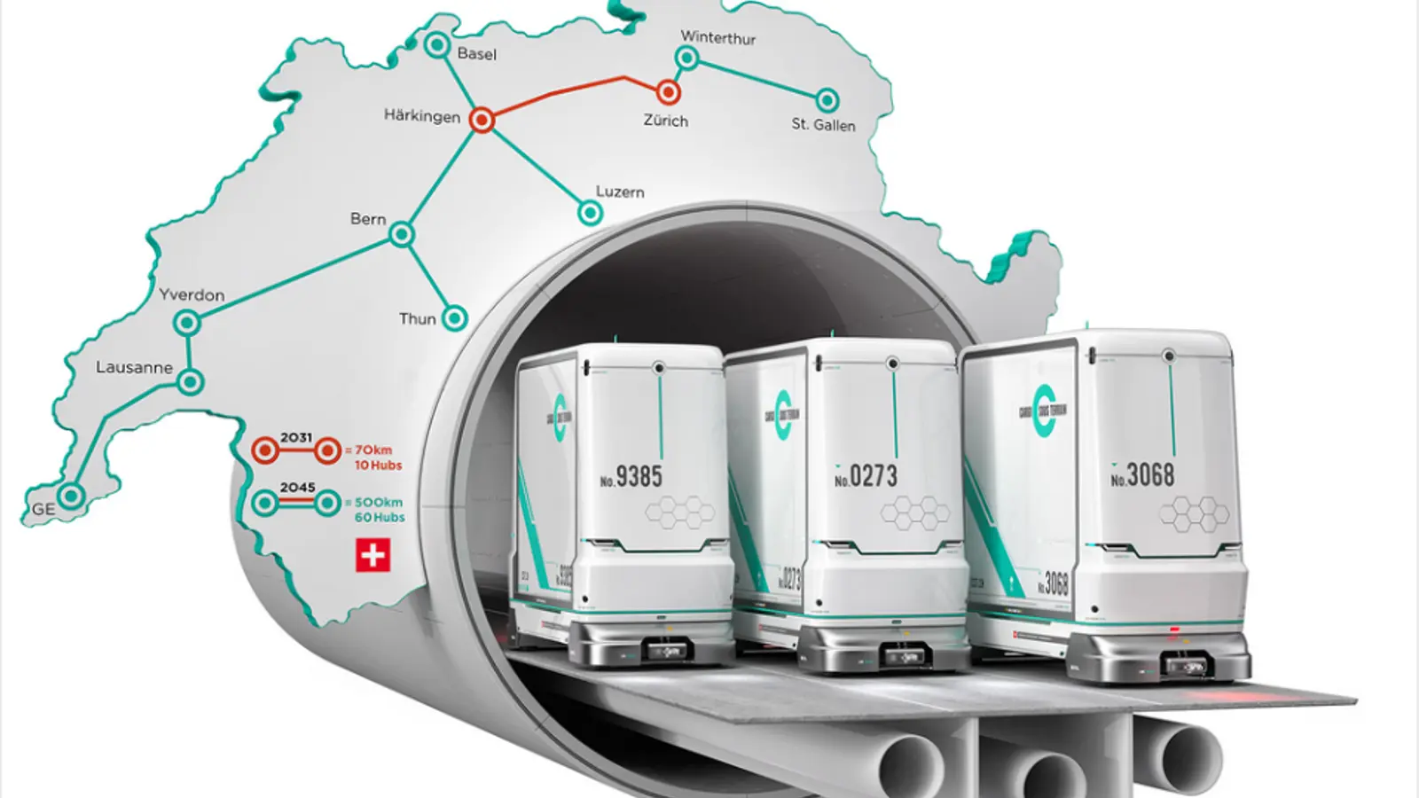 Illustration Cargo sous terrain