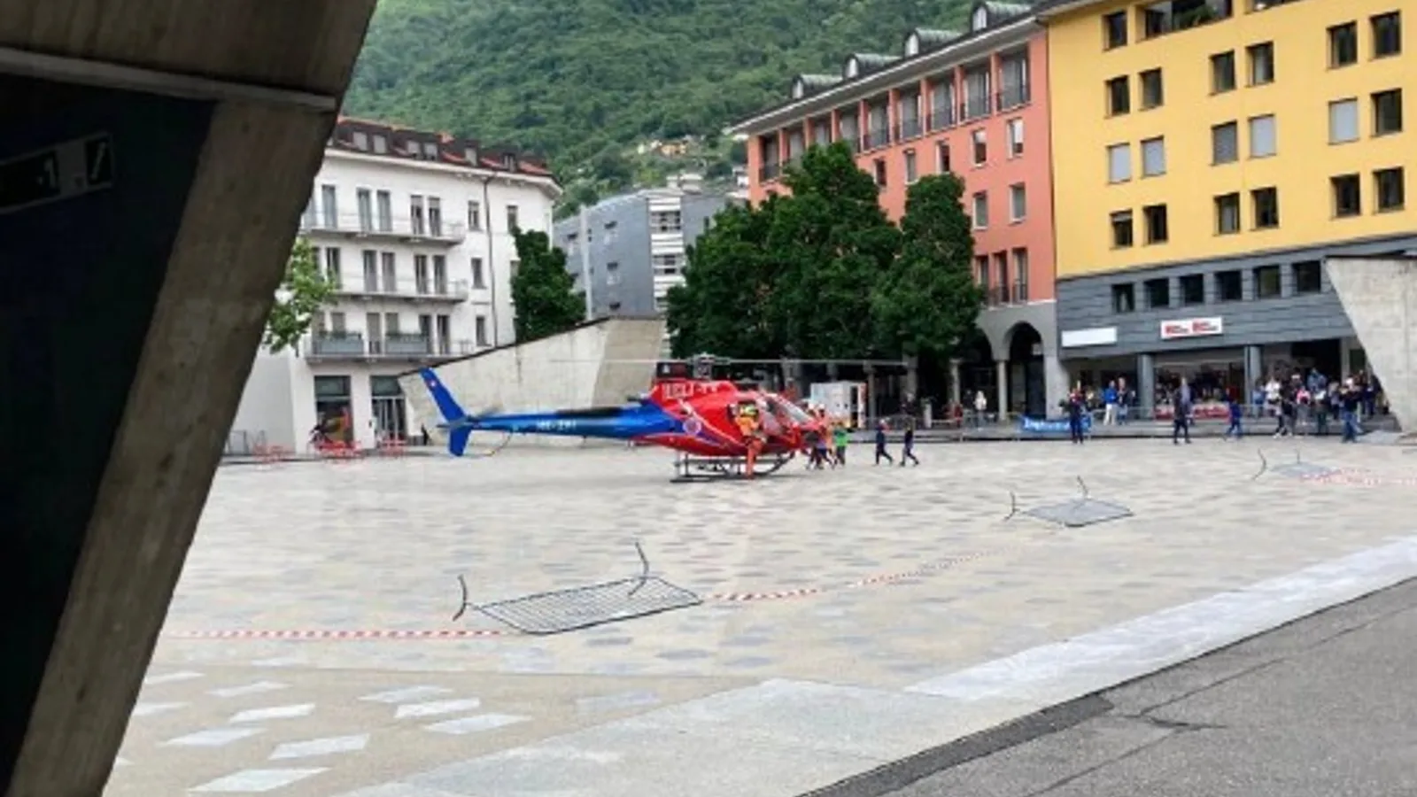 Elicottero Piazza del Sole Bellinzona
