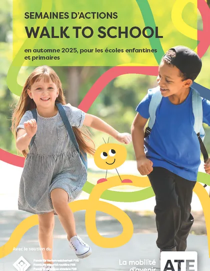 Faltflyer A5 Walk To School Anmeldung 5 25 f Seite 1