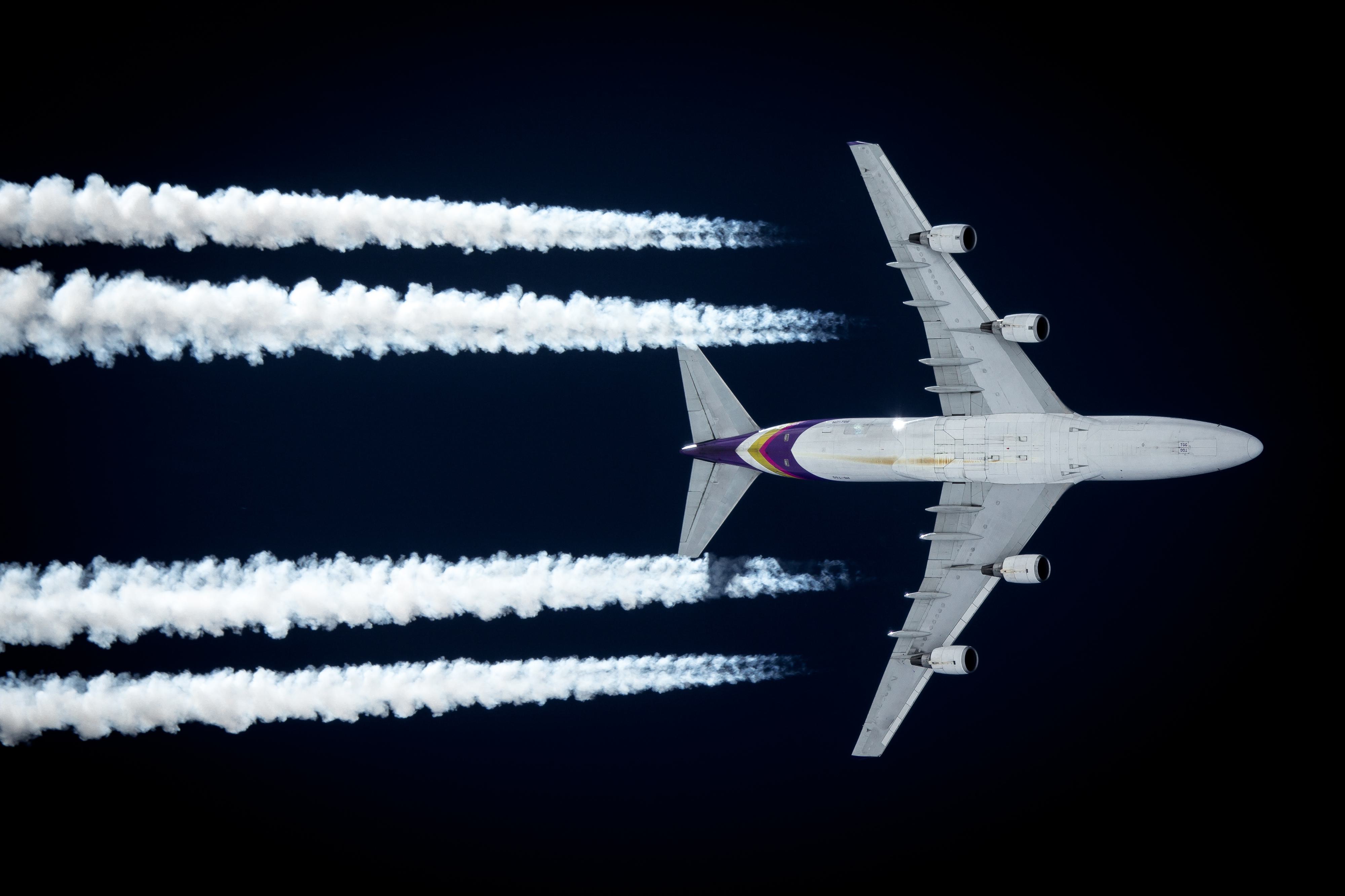 Avion Traces de condensation
