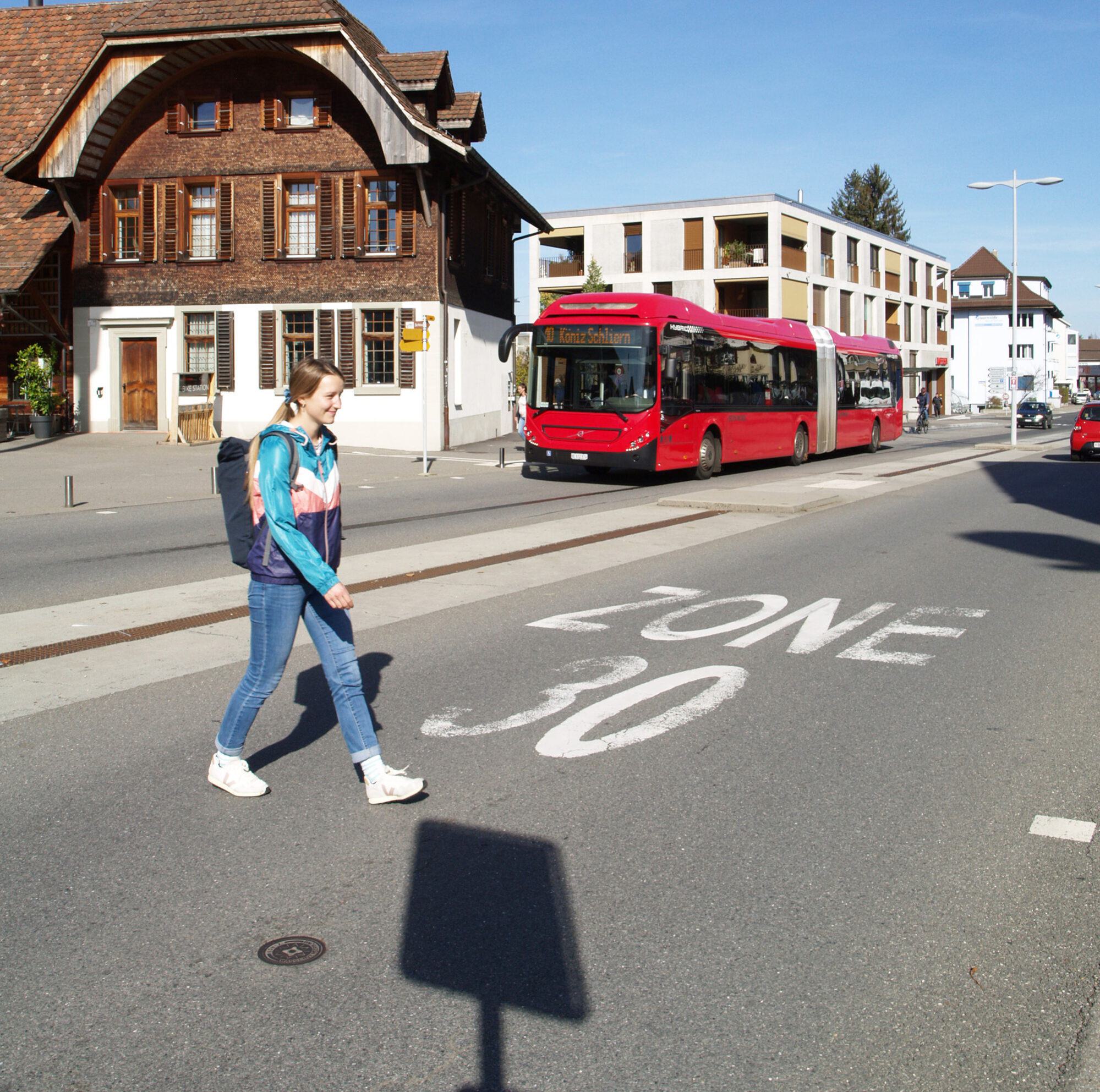 zone 30km/h Sécurité routière Qualité de vie transport public