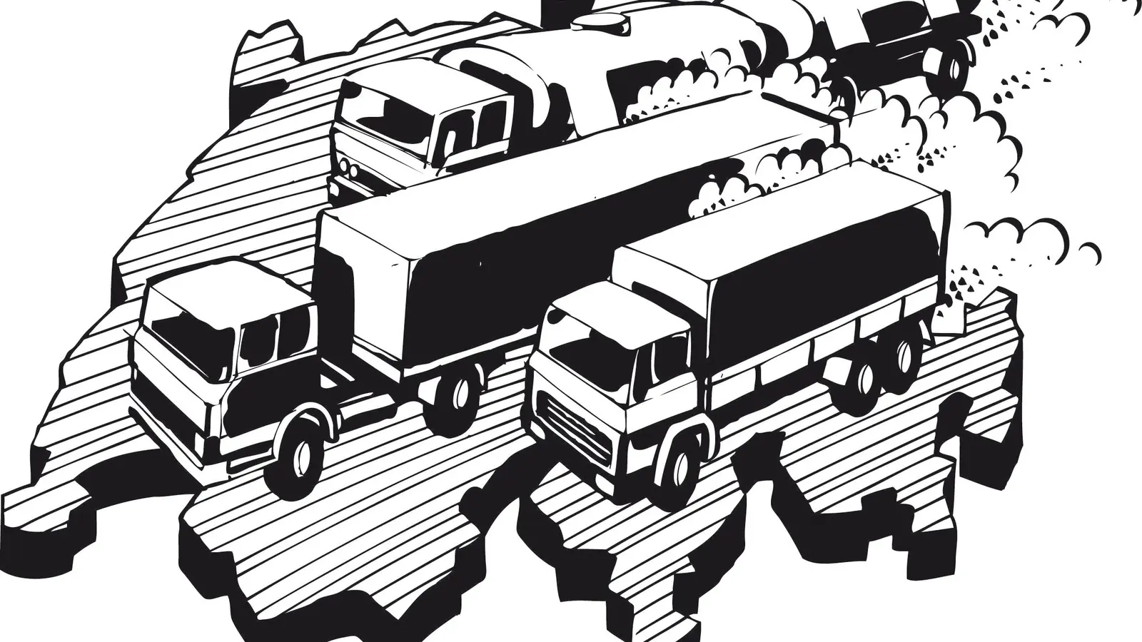 1981 Schwerverkehrsabgabe Illustration