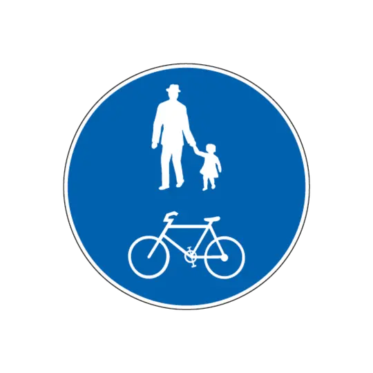 Gemeinsamer Rad- und Fussweg