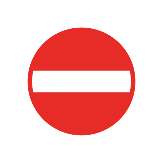Einfahrt verboten