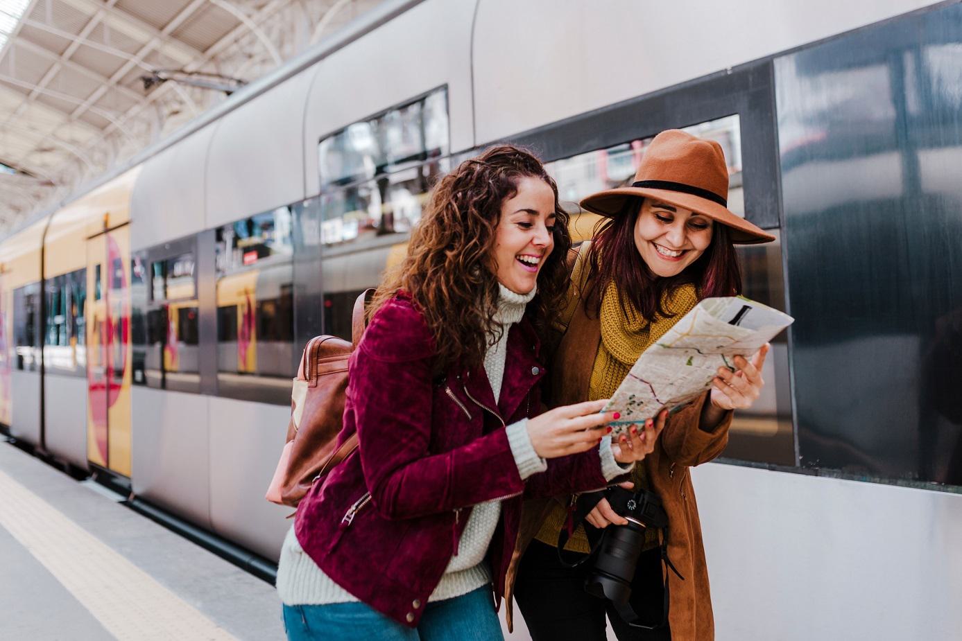 Familie Ferien Bahn Perron Schutzbrief
